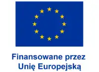 Flaga UE. Napis: Finansowane przez Unię Europejską
